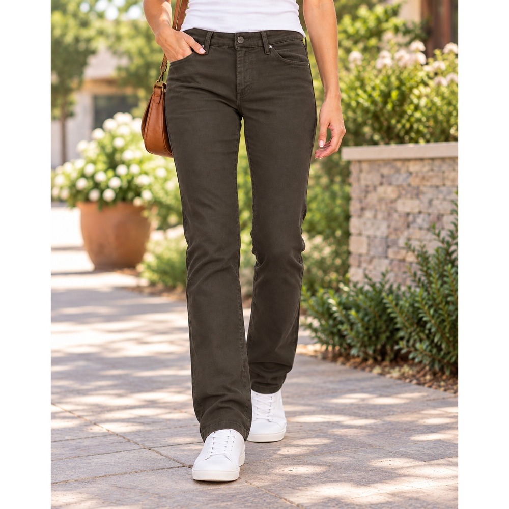 AG Adriano Goldschmied Prima Womens 27R 28x30 Olive Brown Cigarette Leg Pants